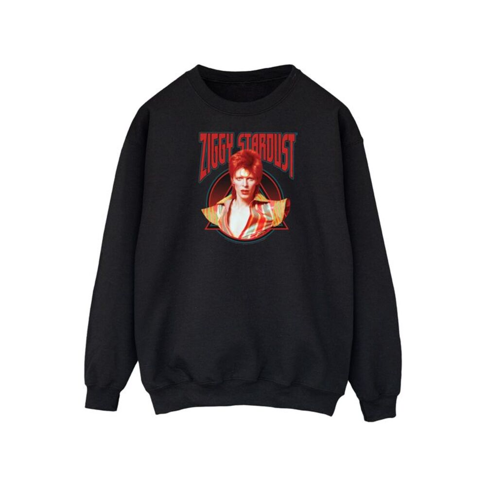 David Bowie Mens Ziggy Stardust Sweatshirt / Black